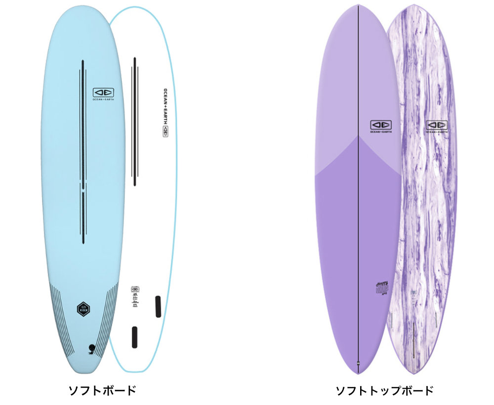 ソフトボード VS ソフトトップサーフボード