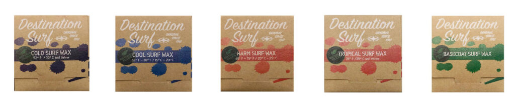 DESTINATION(ディスティネーション) サーフィン WAX「COLD COOL WARM TROPICAL BASECOAT」