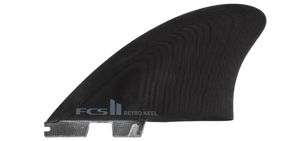 FCS2 RETRO KEEL TWIN（レトロ キール ツイン）フィン ブラック