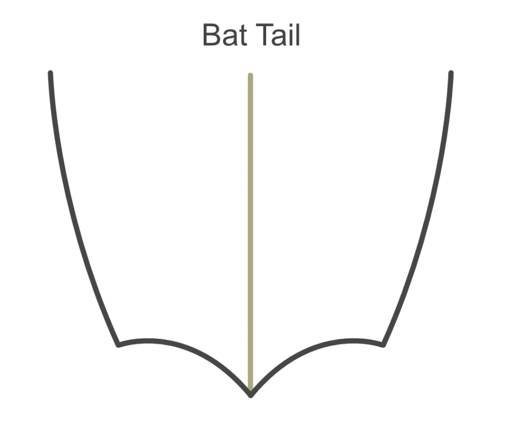サーフボード バットテール（Bat Tail）