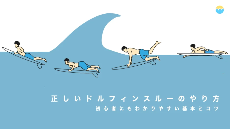正しいドルフィンスルーのやり方｜初心者にもわかりやすい、波をくぐる基本とコツ。