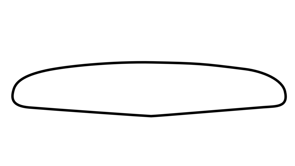 V(ヴィー)ボトム:サーフボードのボトム形状