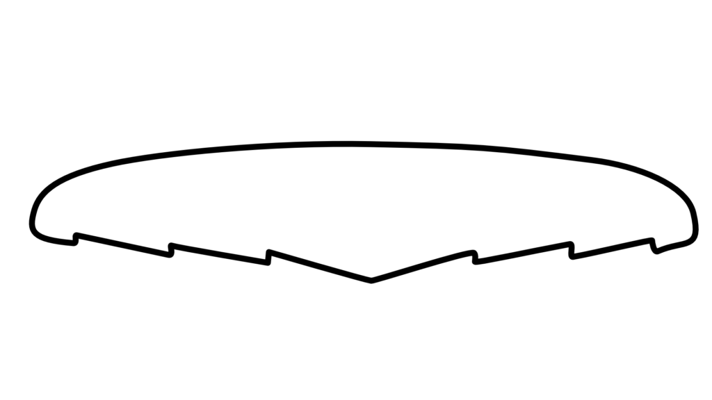 チャンネルボト(Channel Bottom):サーフボードのボトム形状