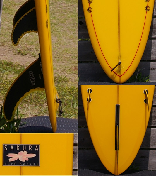 SAKURA SURF BOARDS ロングボード テール・フィン bno9629009c