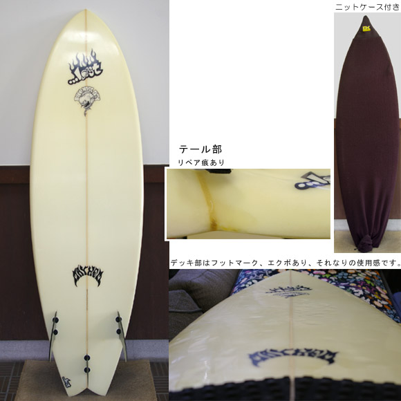 LOST ROUND NOSE FISH 中古ショートボード bottom bno9629192b