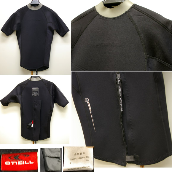 O'NEILL 半袖タッパー 中古ウェットスーツ ディテール bno9629214c