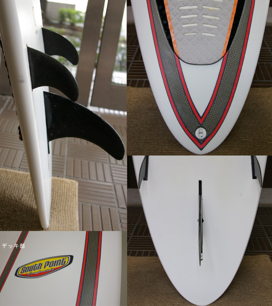 SOUTH POINT 中古ロングボード9`6 fin/tail bno9629219c