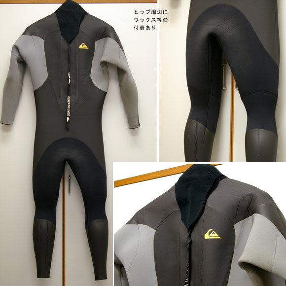 QUIKSILVER  セミドライ 中古ウェットスーツ リア部 bno9629298b