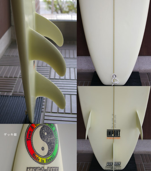 T&C / CHRISTIAN FLETCHER MEGA-LITE 中古ショートボード fin/tail bno9629329c