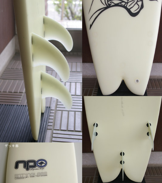 NEAL PURCHASE STRINGER LESS 中古ショートボード fin/tail bno9629361c