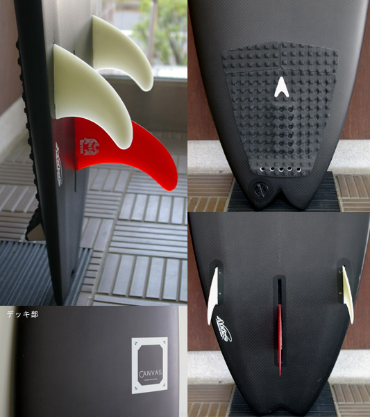 AVISO CANVAS Mini Noserider 中古ファンボード 5`12 fin/tail bno9629386c