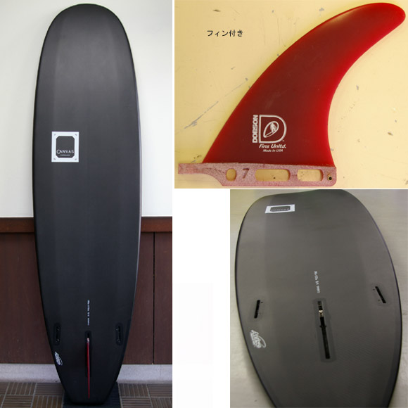 AVISO CANVAS Mini Noserider 中古ファンボード 6`12 bottom bno9629387b