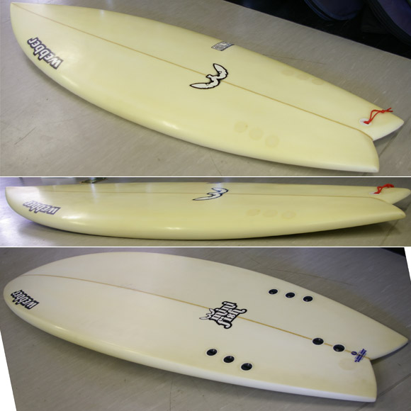 Webber Mini Fish 中古ショートボード detail bno9629450d