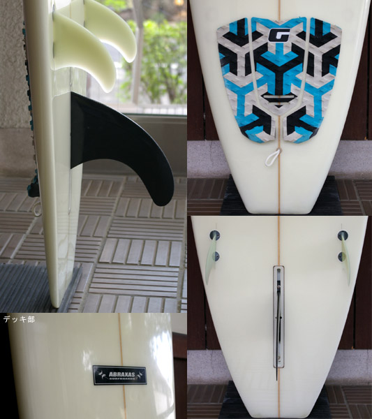 ABRAXAS 中古ファンボード 7`6 fin/tail bno9629455c