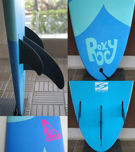 ROXY SOFTOP SWIRL 中古ファンボード fin/tail bno9629467c