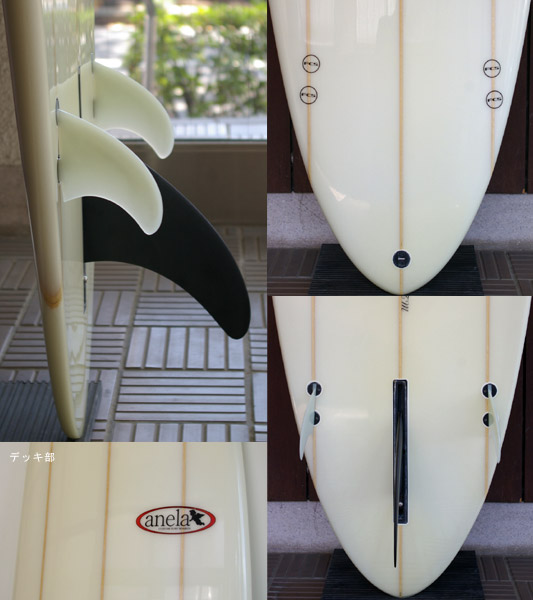 anela 中古ファンボード 7`6 fin/tail bno9629483c