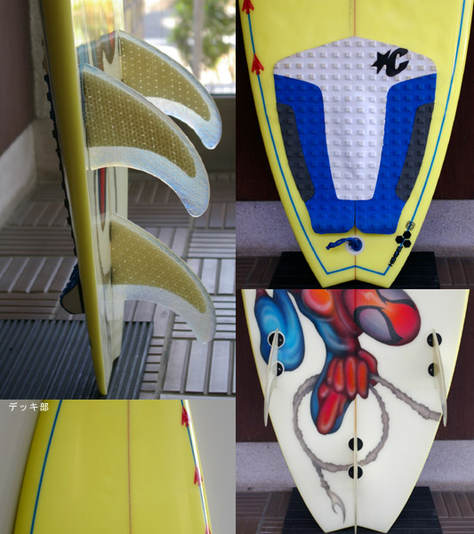 GULL SURFBOARD 中古ショートボード fin/tail bno9629508c