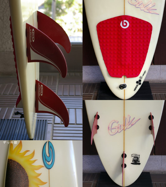 GULL 中古ファンボード 6`02 fin/tail bno9629510c