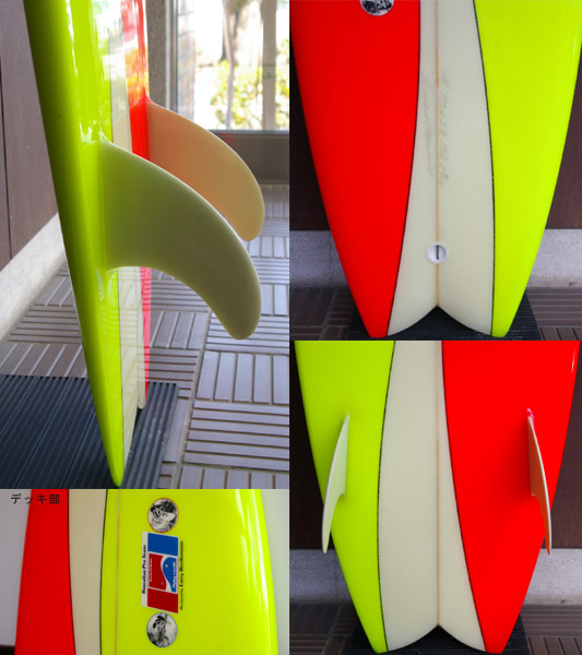 HPD DONALD TAKAYAMA / LARRY BERTLEMANN MODEL 中古レトロツイン 5`8 fin/tail bno9629527c