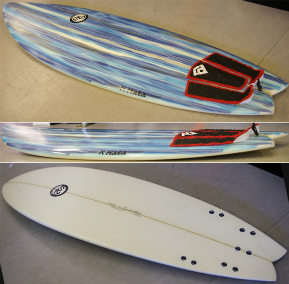 HATA SURFBOARD 5FIN 中古ショートボード  detail bno9629554d