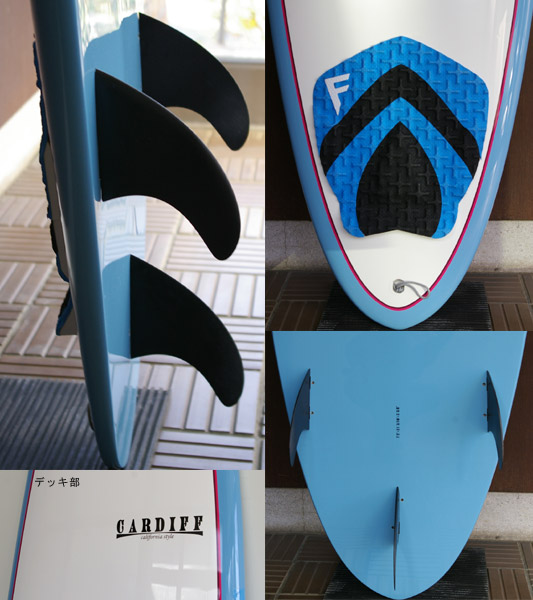 CARDIFF EPOXY 中古ファンボード 7`2 fin/tail bno9629559c