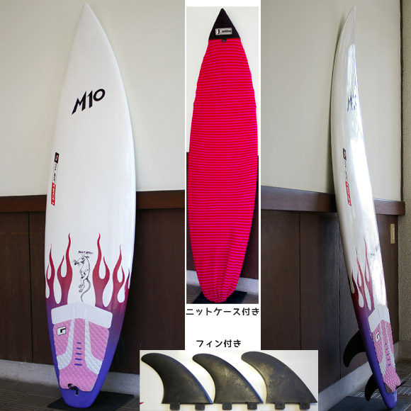 M10 RATBOY SURFTECH deck 中古ショートボード 6`1 bno9629613a