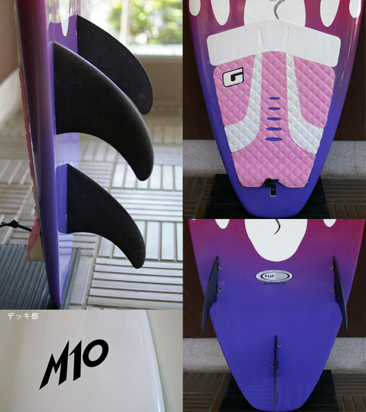 M10 RATBOY SURFTECH 中古ショートボード 6`1 fin/tail bno9629613c