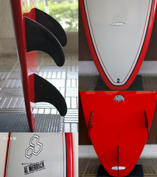 ALMERRICK Water Hog SURFTECH 中古ファンボード 7`7 fin/tail bno9629614c