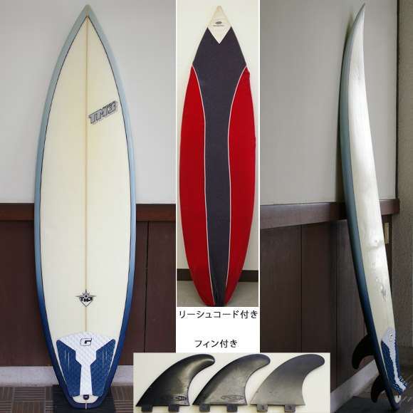 TM3 中古ショートボード 6`4 deck bno9629630a