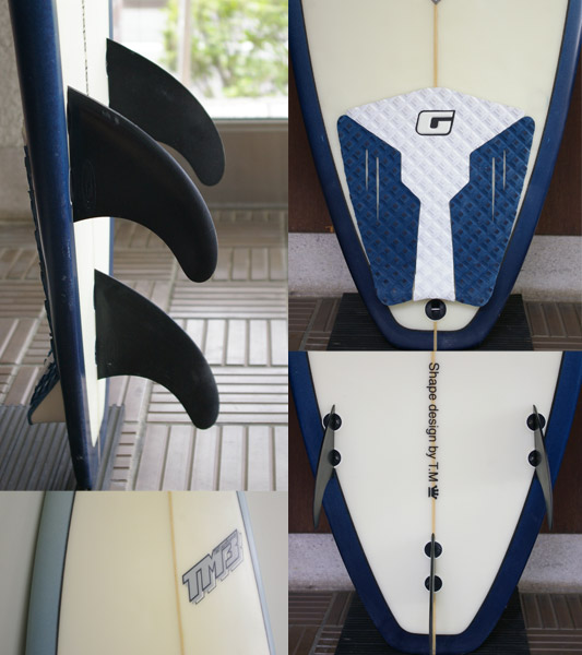 TM3 中古ショートボード 6`4 fin/tail bno9629630c