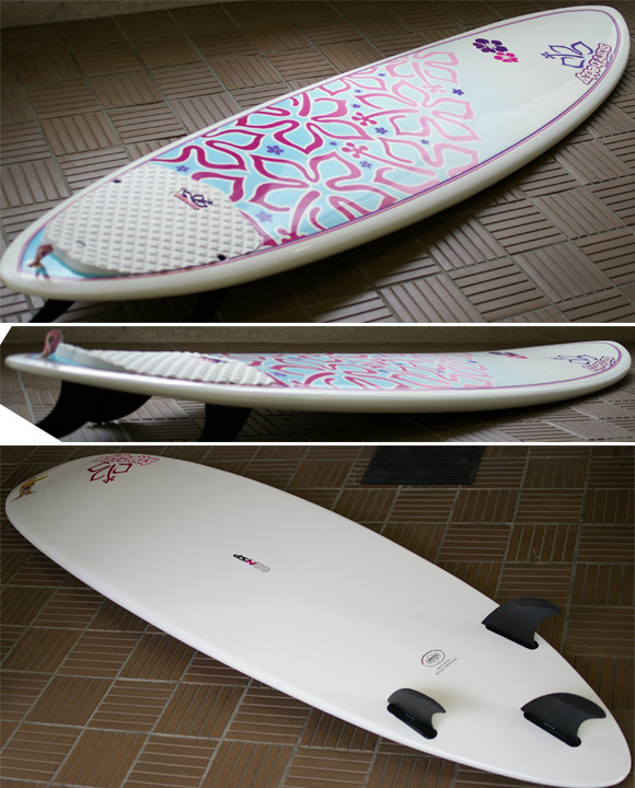 NSP surfbetty 中古ファンボード 6`8 EPOXY condition bno9629638e