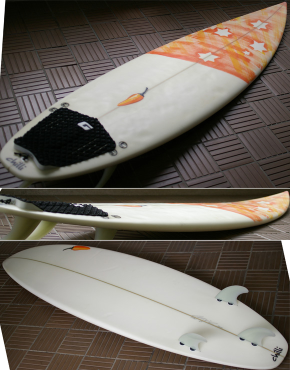 chilli 中古ショートボード 6`5 condition bno9629644e