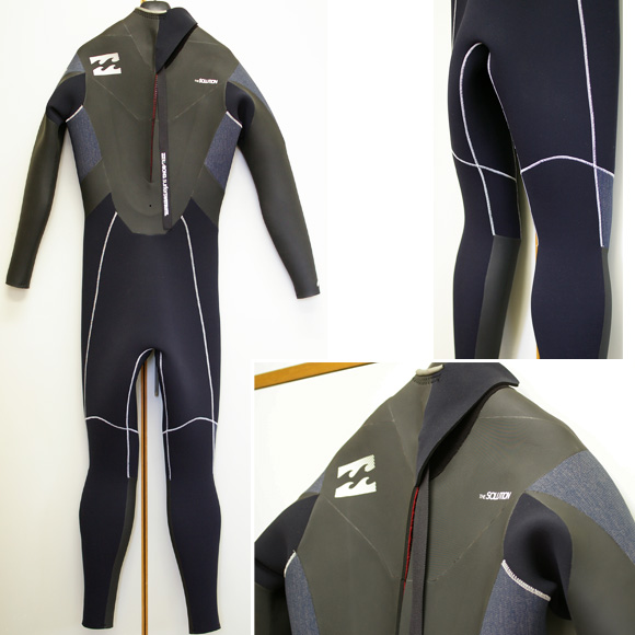 BILLABONG 中古ウェットスーツ 5/3mm セミドライ XL back bno9629660b