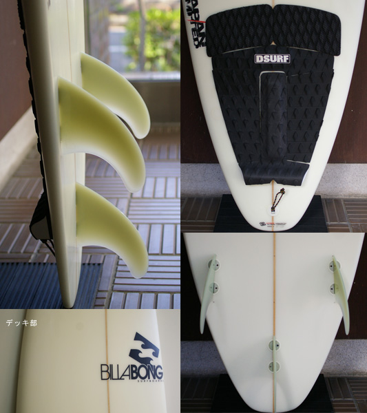 Billabong 中古ファンボード BJ-LIMITED  6`8 fn/tail bno9629709c