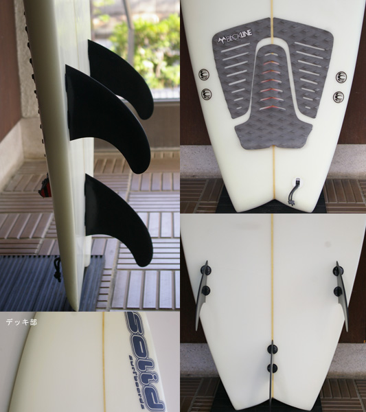 Solid 中古ファンボード 6`8 fin/tail bno9629710c