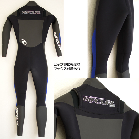 RIP CURL 中古ウェットスーツ 5/3mm セミドライ レディース back bno9629718b