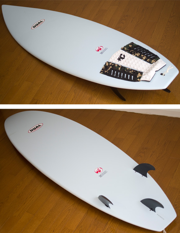 DUAL EPS 中古ショートボード 6`6 deck/bottom-detai bno9629730b