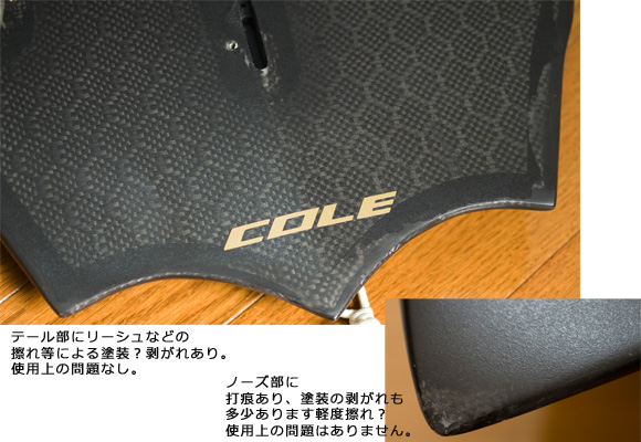 AVISO COLE GRASS HOPPER 中古ショートボード 5`9 GOLD LABEL condition bno9629731e