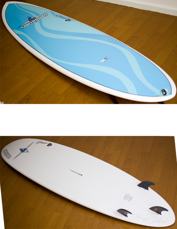 サウスポイント BONGA EPOXY 中古ファンボード 7`6 fin/tail-detail  bno9629736b