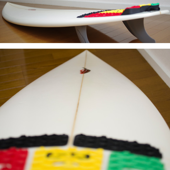 chilli  中古ショートボード 6`3 deck condition bno9629743c