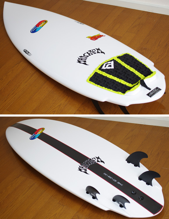 Placebo POWER QUEST 中古ショートボード 5`10 deck/bottom-detail bno9629746b