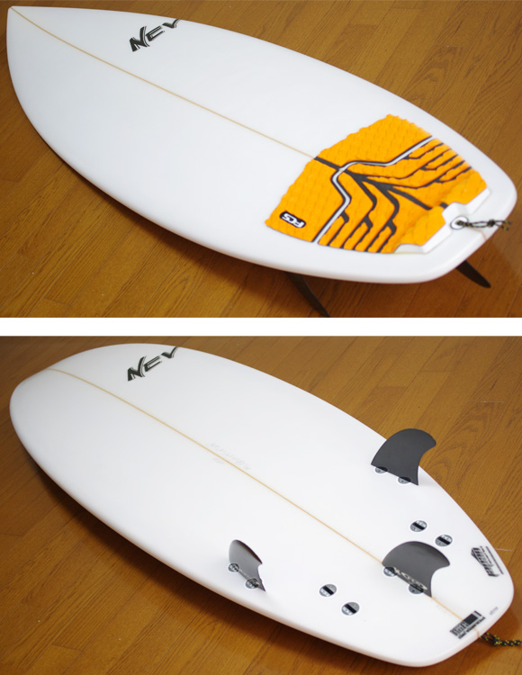 NEV JAPANモデル 中古ショートボード 5`9 deck/bottom-detail bno9629748b