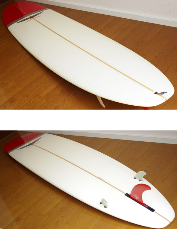 BEAR WATER UNIT 中古ロングボード 9`2 deck/bottom-detail bno9629750b