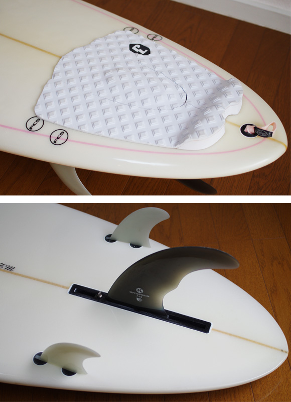 anela 中古ファンボード 7`6 fin/tail bno9629758d