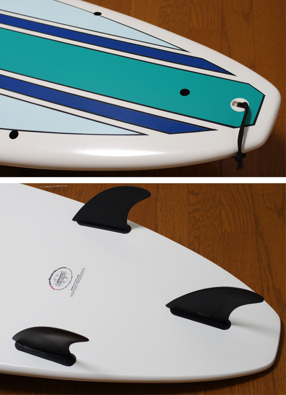 NSP 中古ファンボード EPOXY 8`2 fin/tail bno9629764d