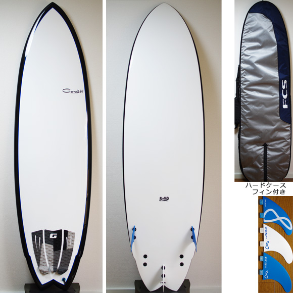 CARDIFF 中古ファンボード 6`9 EPOXY deck/bottom bno9629775a