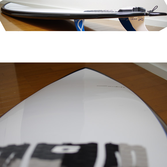 CARDIFF 中古ファンボード 6`9 EPOXY deck-condition bno9629775c