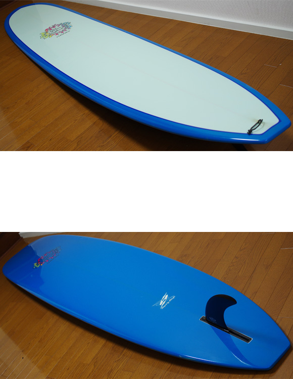 DICK BREWER (Shaper:HIMOJYU) 中古ロングボード 9`6 deck/bottom-detail bno9629779b