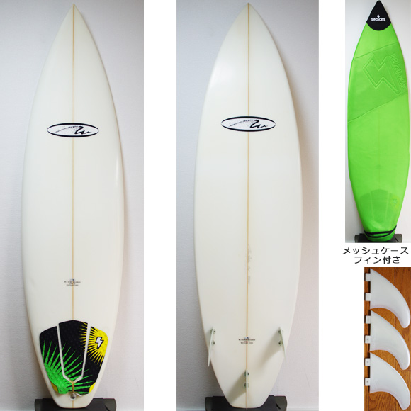 W.I SURFBOARDS 中古ショートボード 6`5 deck/bottom bno9629781a