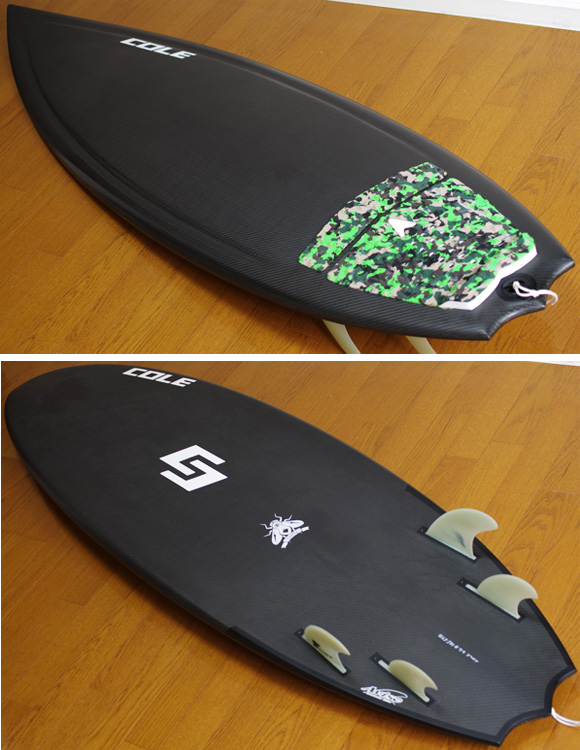 AVISO COLE FIREFLY 中古ショートボード 6`2 deck/bottom-detail bno9629794b